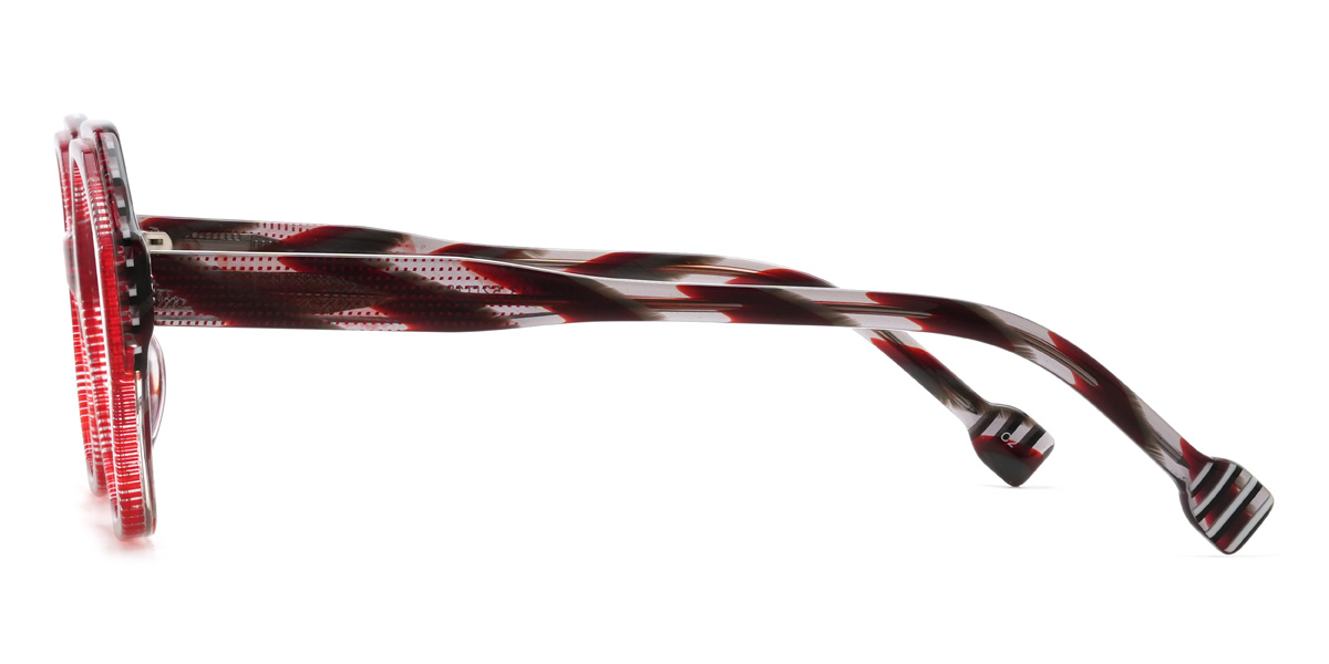 Red Dot Deepa Glasses - Oval Glasses