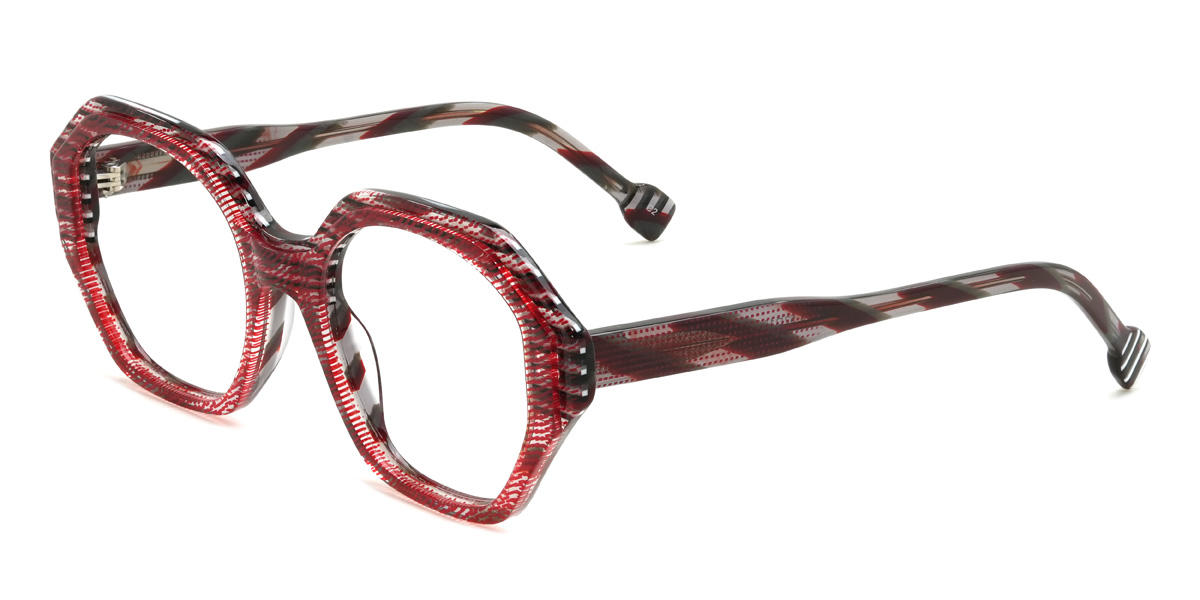 Red Dot Deepa Glasses - Oval Glasses