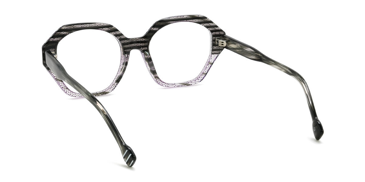 Purple Dot Deepa Glasses - Oval Glasses