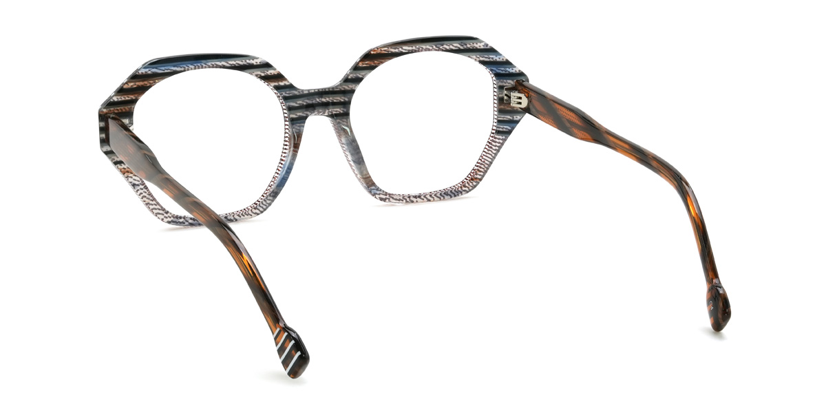 Brown Dot Deepa Glasses - Oval Glasses