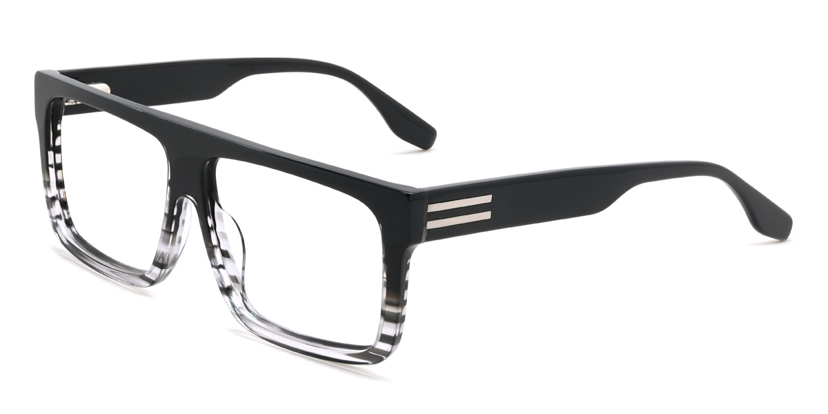 Black Black Tortoiseshell Willetta Glasses - Rectangle Glasses