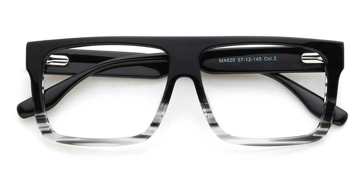 Black Black Tortoiseshell Willetta Glasses - Rectangle Glasses