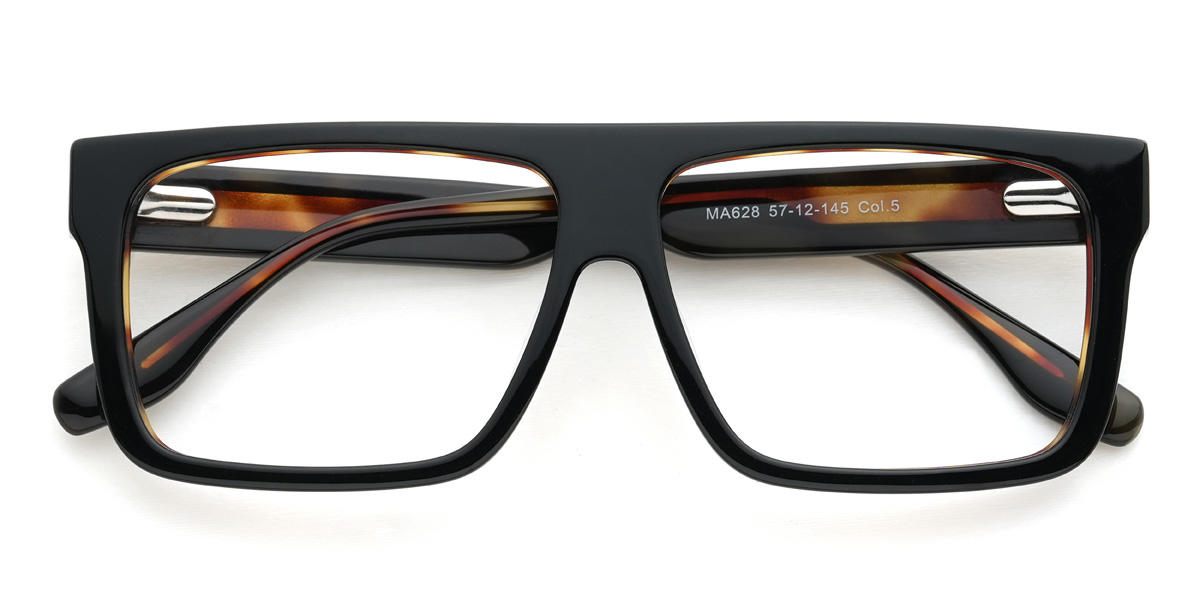 Black Tortoiseshell Willetta Glasses - Rectangle Glasses