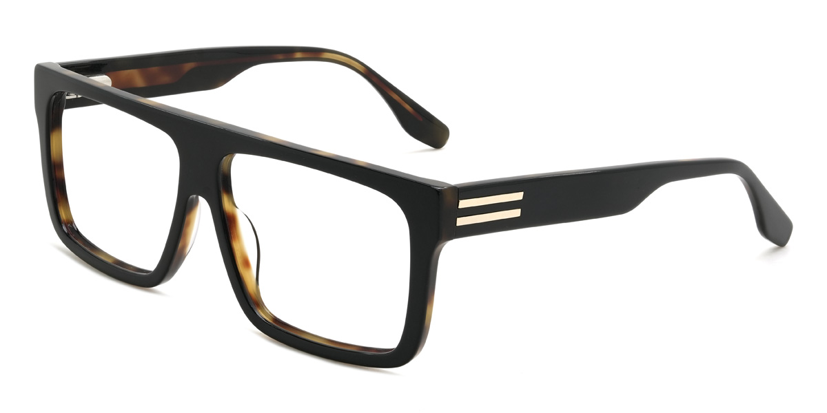 Black Tortoiseshell Willetta Glasses - Rectangle Glasses