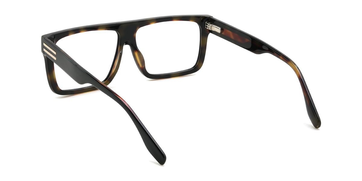 Black Tortoiseshell Willetta Glasses - Rectangle Glasses