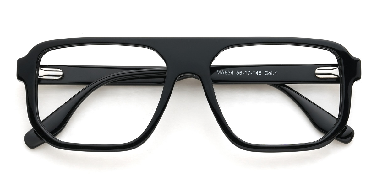 Black Peters Glasses - Rectangle Glasses
