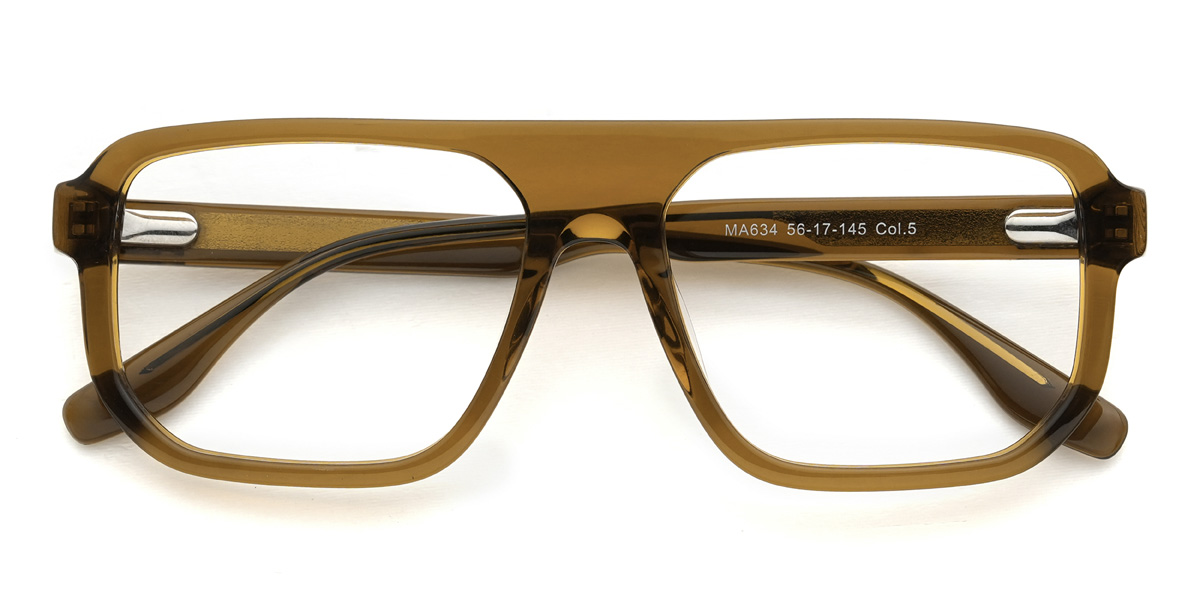 Brown Peters Glasses - Rectangle Glasses