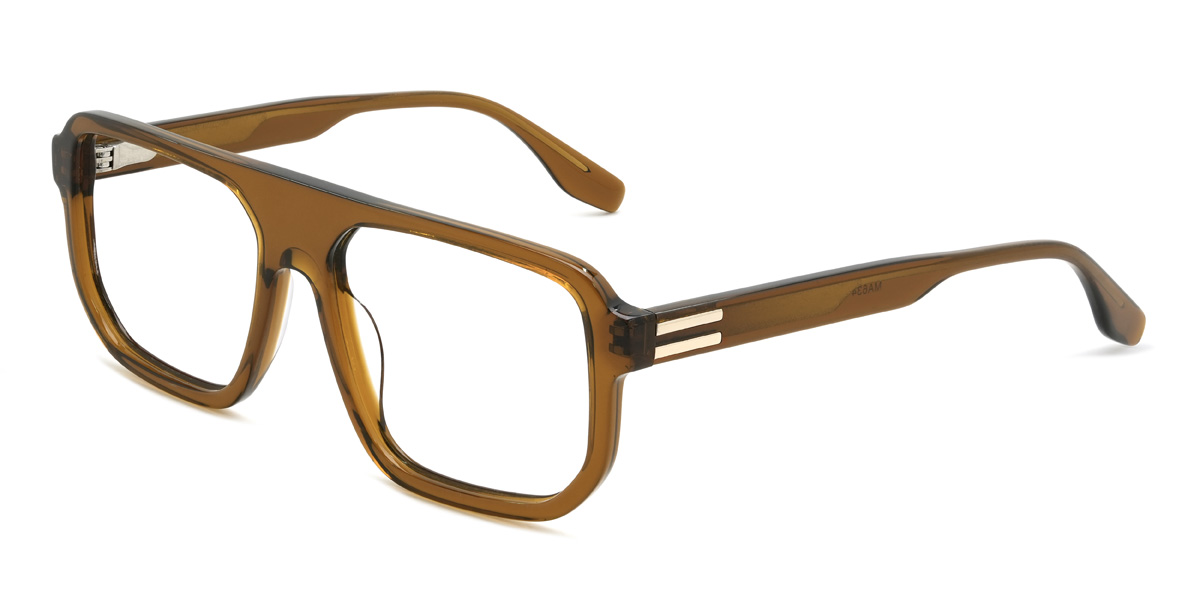 Brown Peters Glasses - Rectangle Glasses