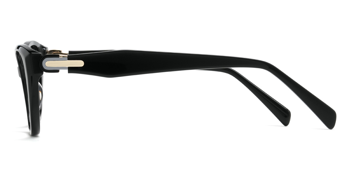 Black Edith Glasses - Cat Eye Glasses