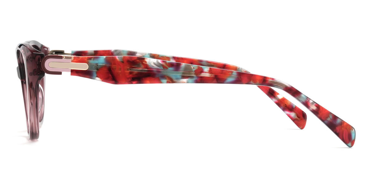 Cassis Purple Edith Glasses - Cat Eye Glasses