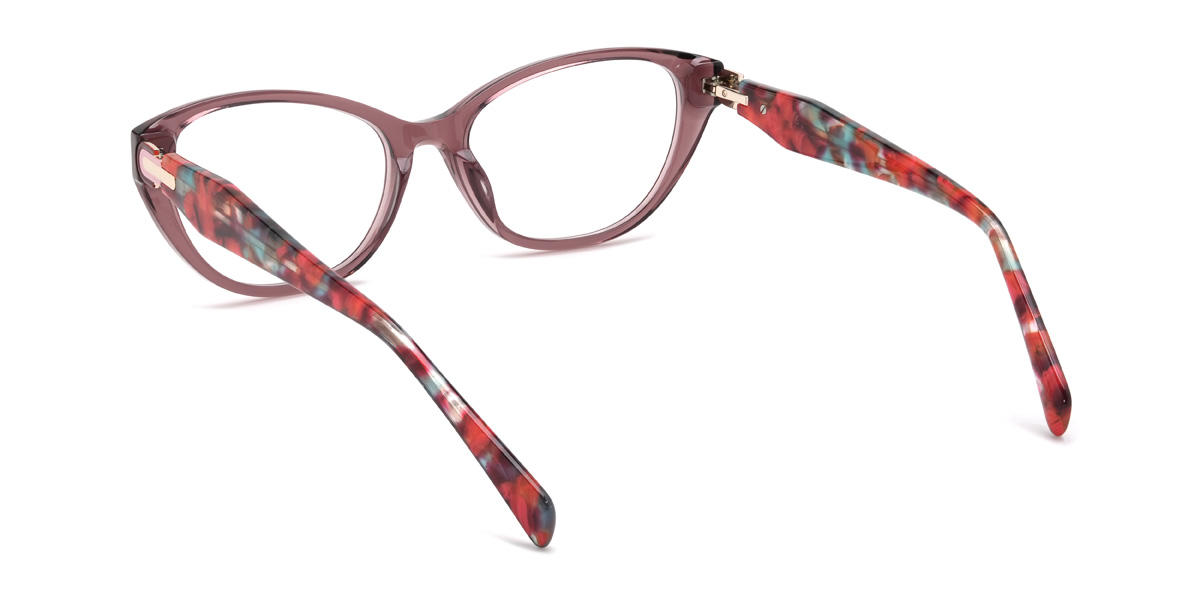 Cassis Purple Edith Glasses - Cat Eye Glasses