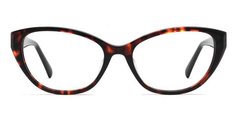 Red Tortoiseshell Edith - Cat Eye Glasses