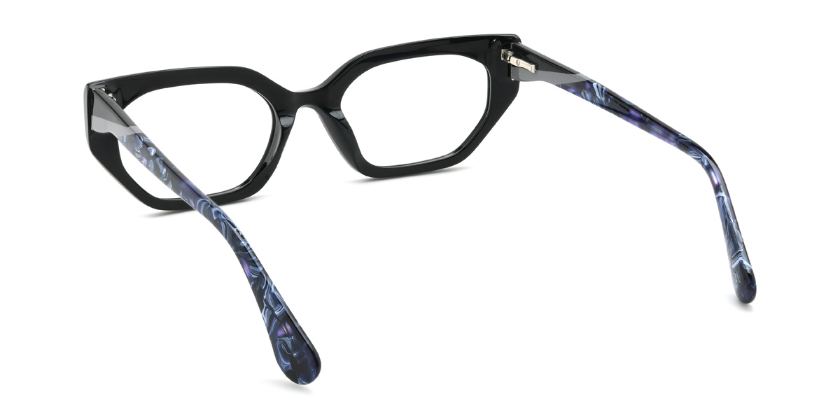 Black Lupe Glasses - Cat Eye Glasses