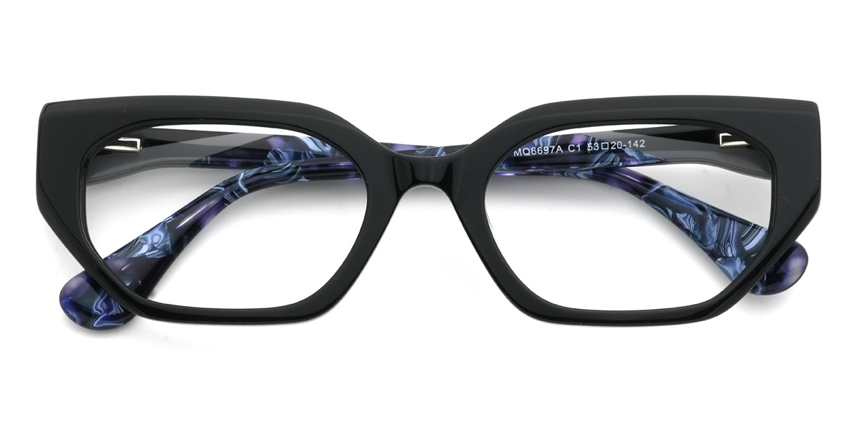 Black Lupe Glasses - Cat Eye Glasses