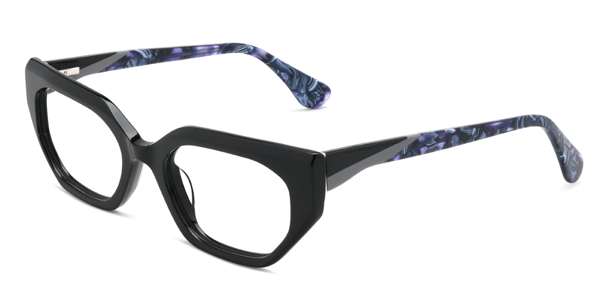 Black Lupe Glasses - Cat Eye Glasses