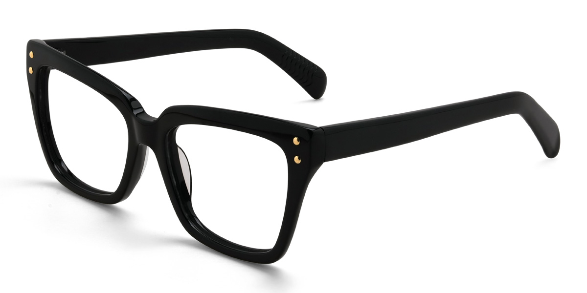 Black Rufus Glasses - Cat Eye Glasses