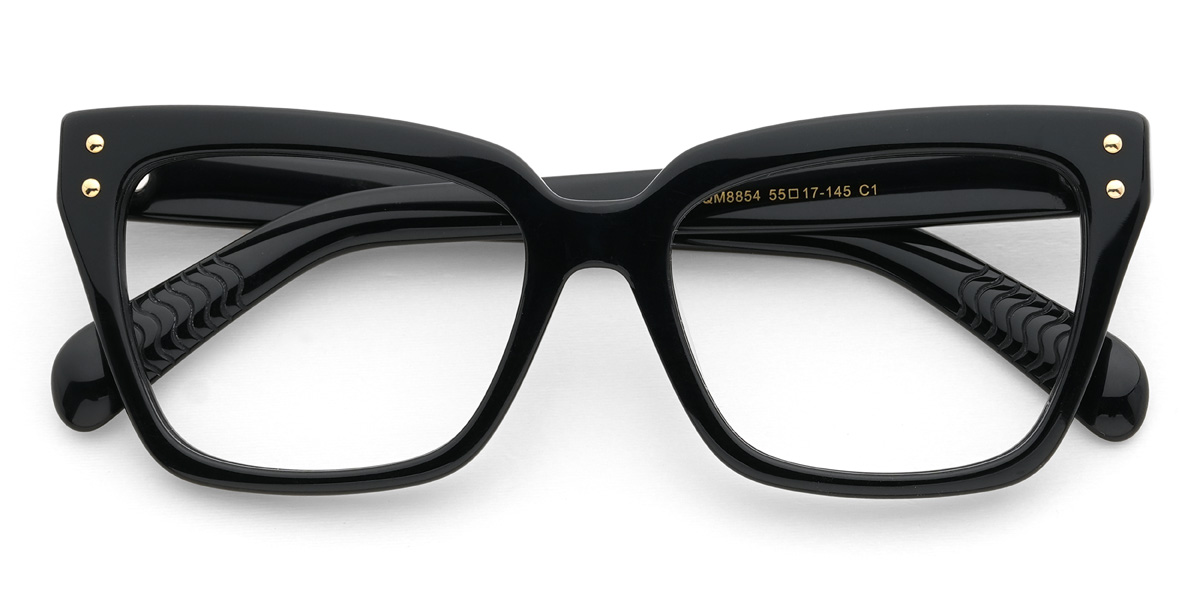 Black Rufus Glasses - Cat Eye Glasses
