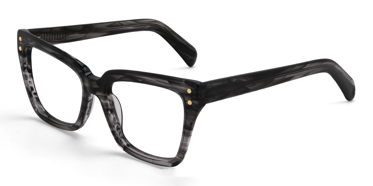 Black Tortoiseshell Rufus Glasses - Cat Eye Glasses