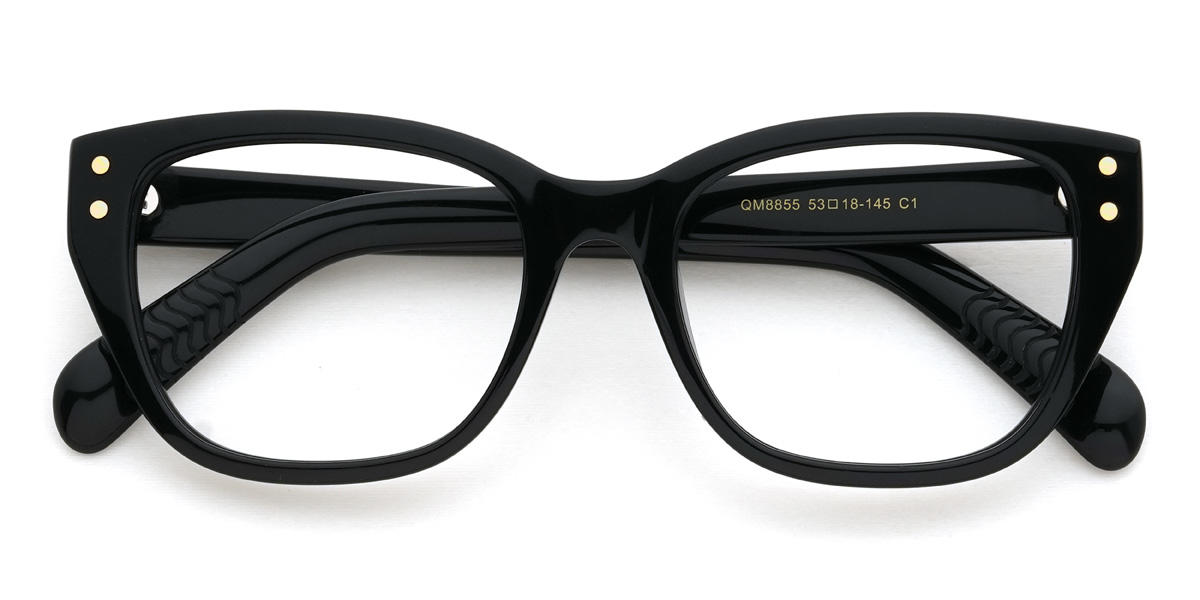 Black Brooklynn Glasses - Cat Eye Glasses