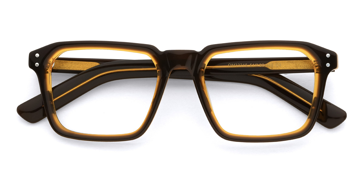Brown Alston Glasses - Rectangle Glasses