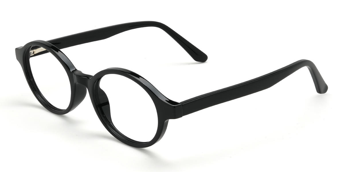 Black Lattimore Glasses - Oval Glasses