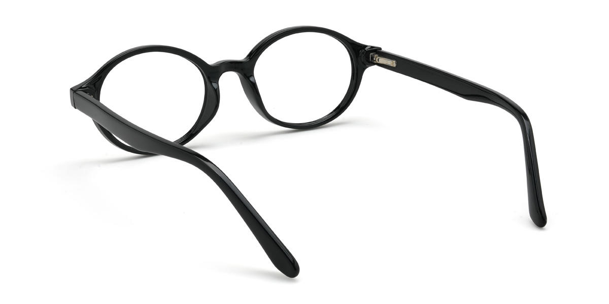 Black Lattimore Glasses - Oval Glasses