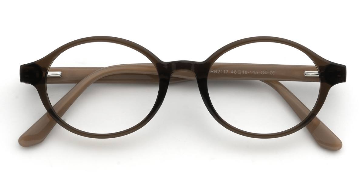 Brown Lattimore Glasses - Oval Glasses