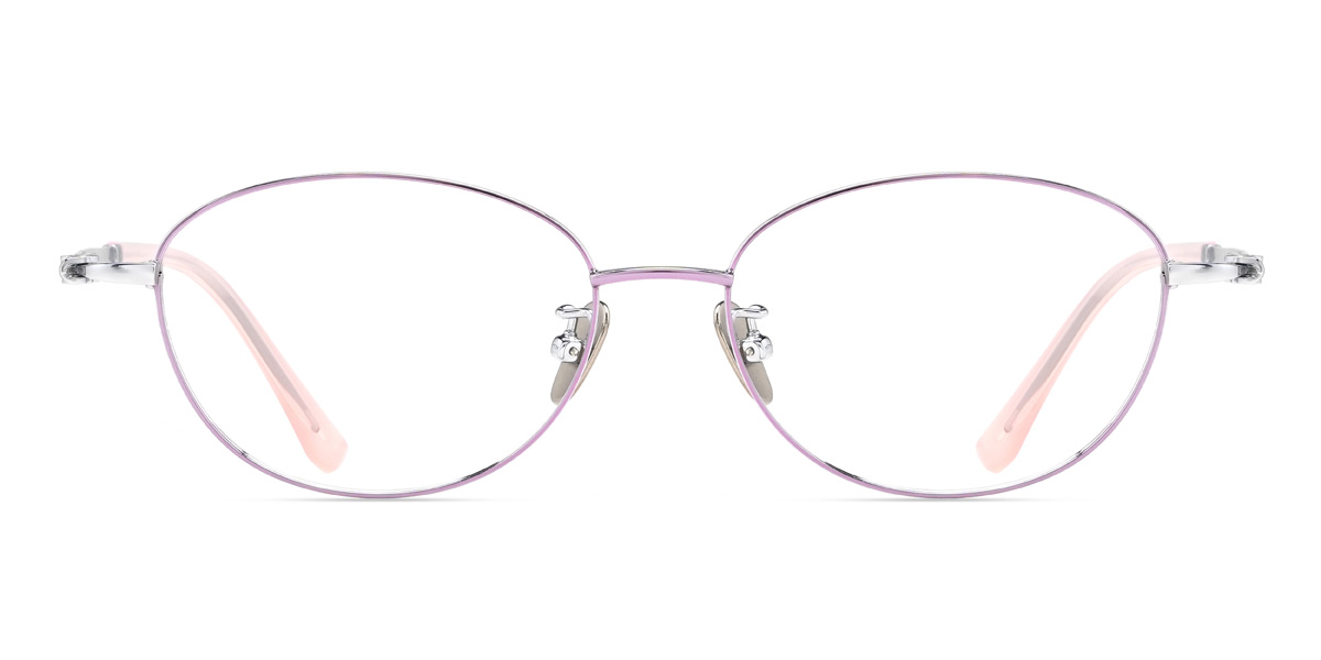 Purple Lucine - Oval Glasses