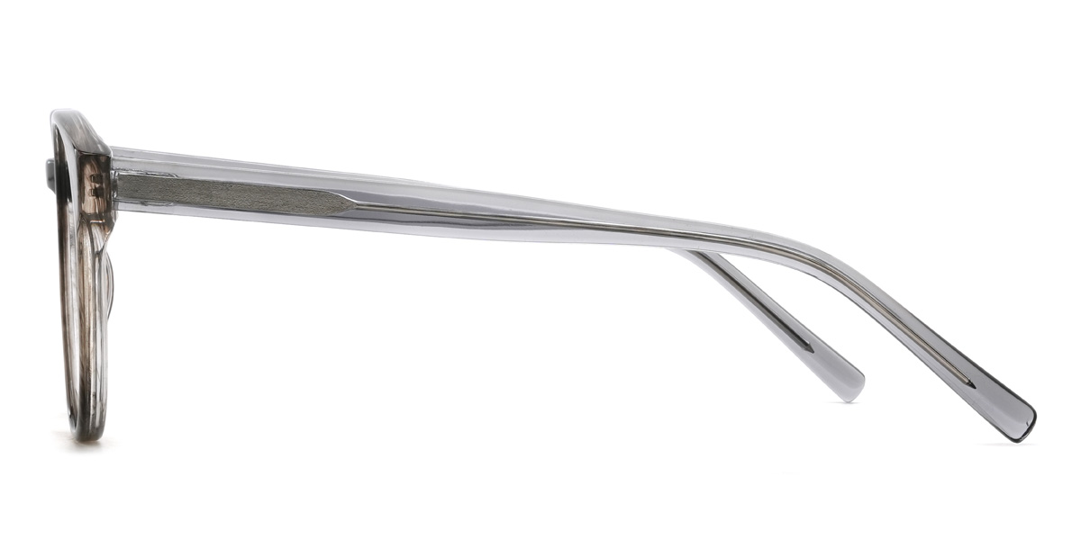 Grey Ernie Glasses - Oval Glasses