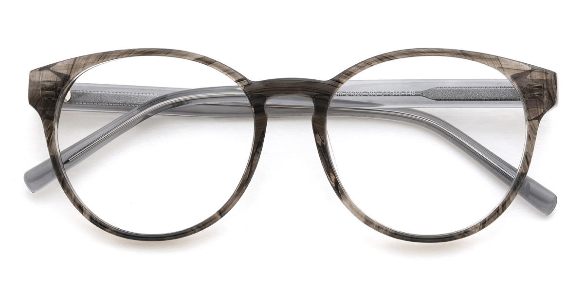 Grey Ernie Glasses - Oval Glasses
