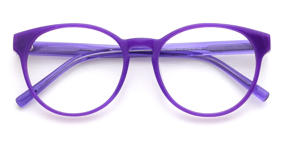 Purple Ernie Glasses - Oval Glasses