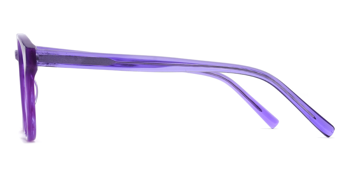 Purple Ernie Glasses - Oval Glasses
