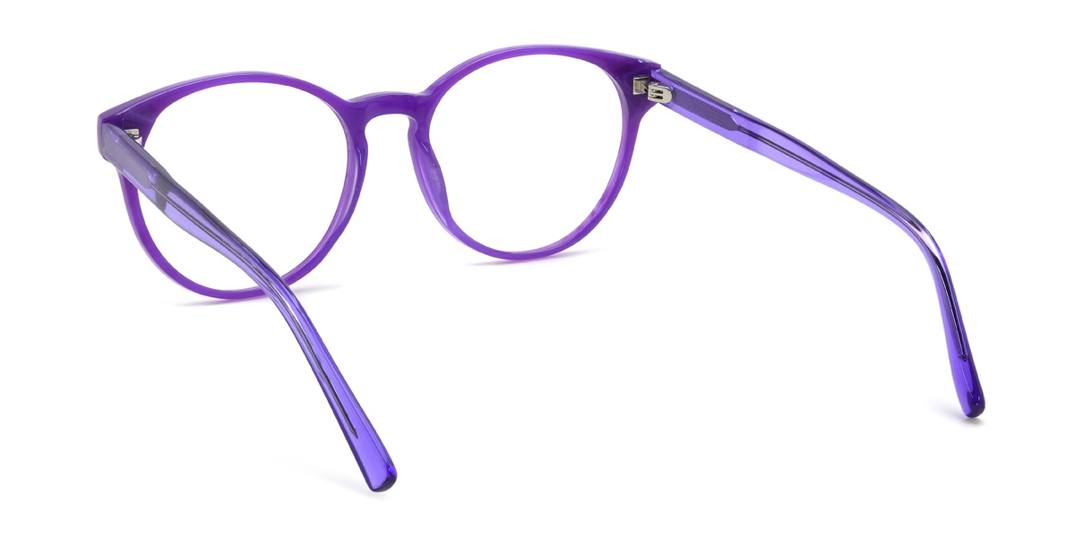 Purple Ernie Glasses - Oval Glasses