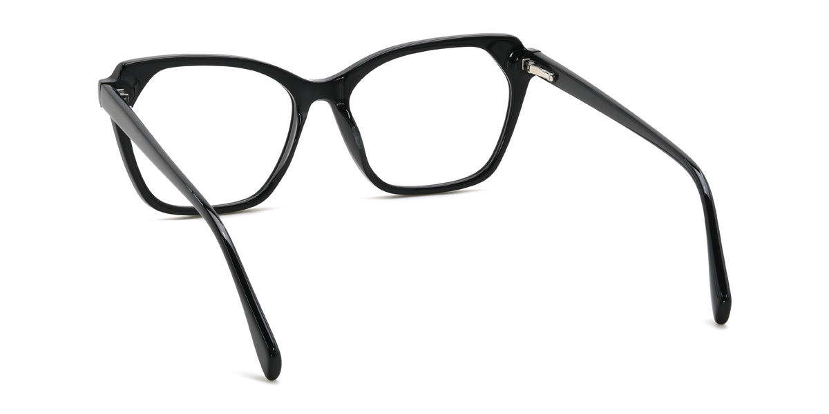 Black Francine Glasses - Cat Eye Glasses
