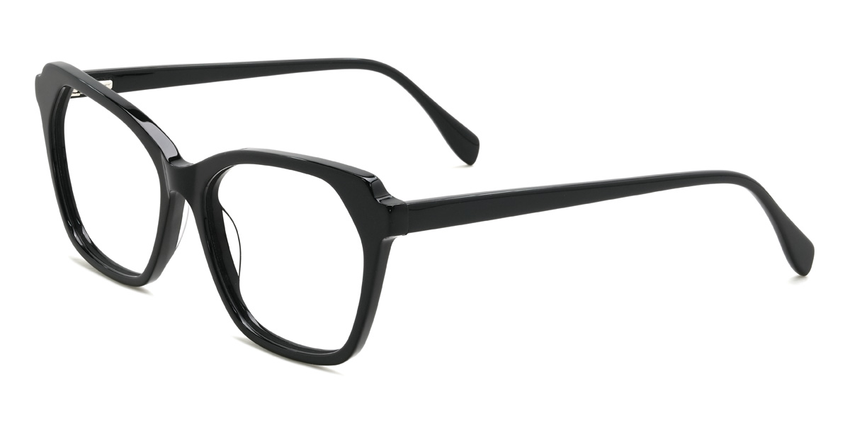 Black Francine Glasses - Cat Eye Glasses