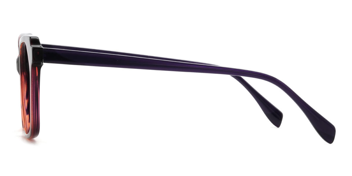 Purplish Red Tortoiseshell Francine Glasses - Cat Eye Glasses