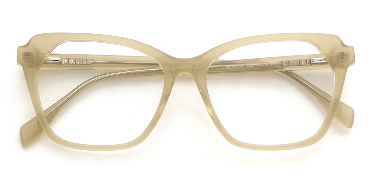 Yellow Green Francine Glasses - Cat Eye Glasses
