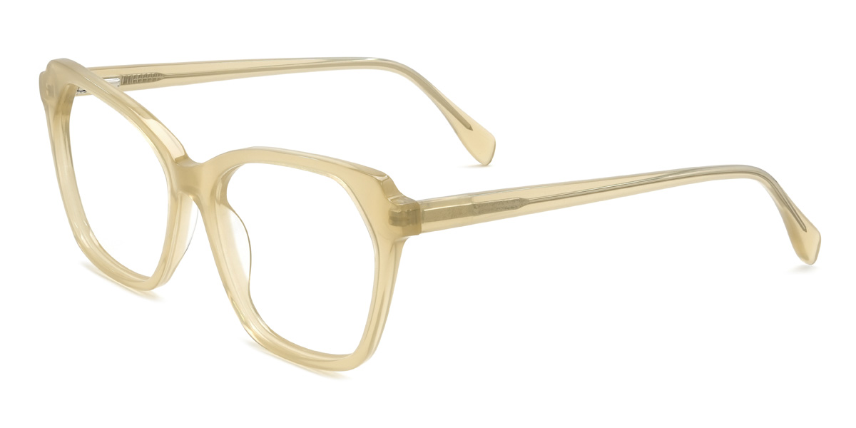 Yellow Green Francine Glasses - Cat Eye Glasses