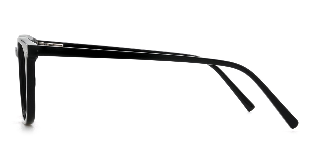 Black Nathalia Glasses - Oval Glasses