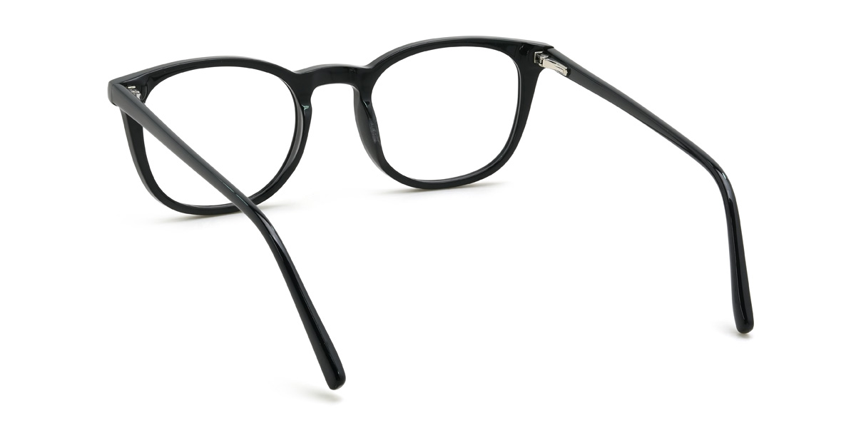 Black Nathalia Glasses - Oval Glasses
