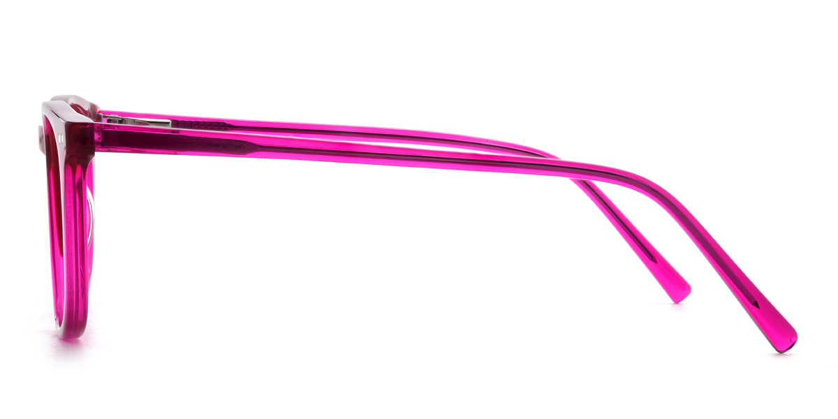 Wine Pink Nathalia Glasses - Oval Glasses