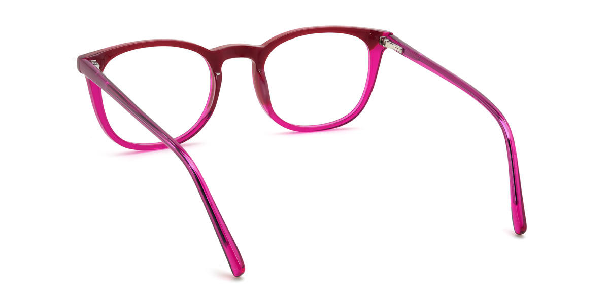Wine Pink Nathalia Glasses - Oval Glasses