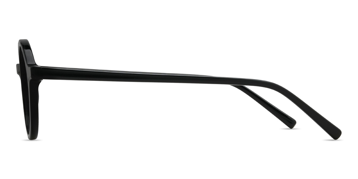 Black Hughes Glasses - Oval Glasses
