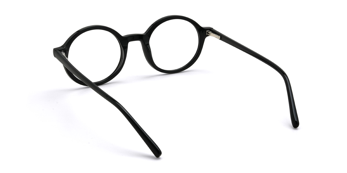 Black Hughes Glasses - Oval Glasses