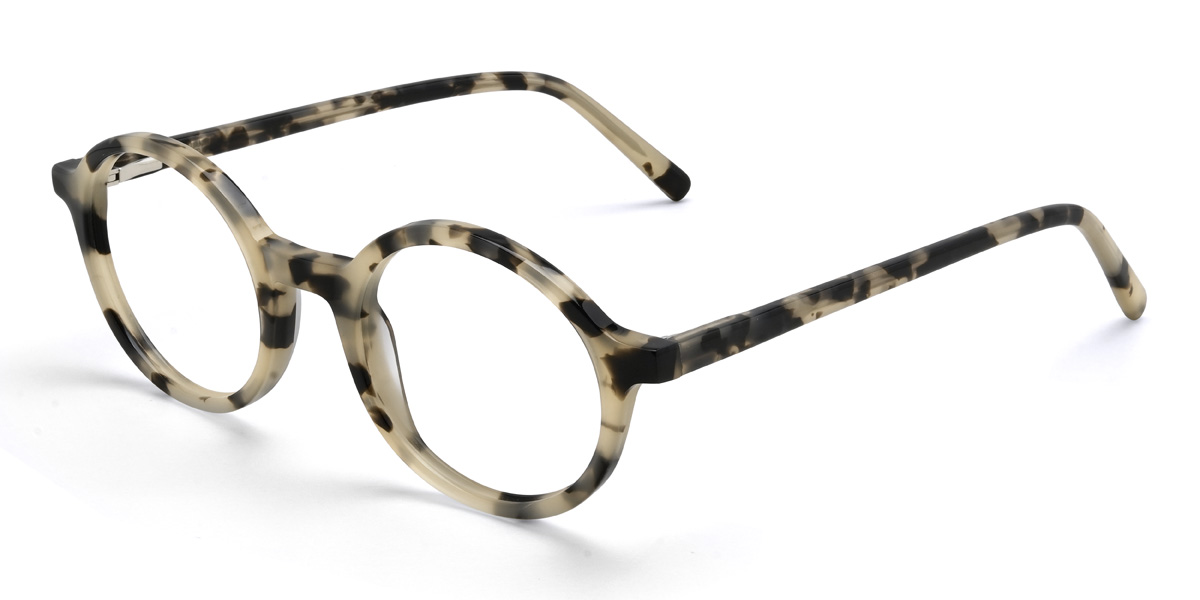 Ivory Tortoiseshell Hughes Glasses - Oval Glasses