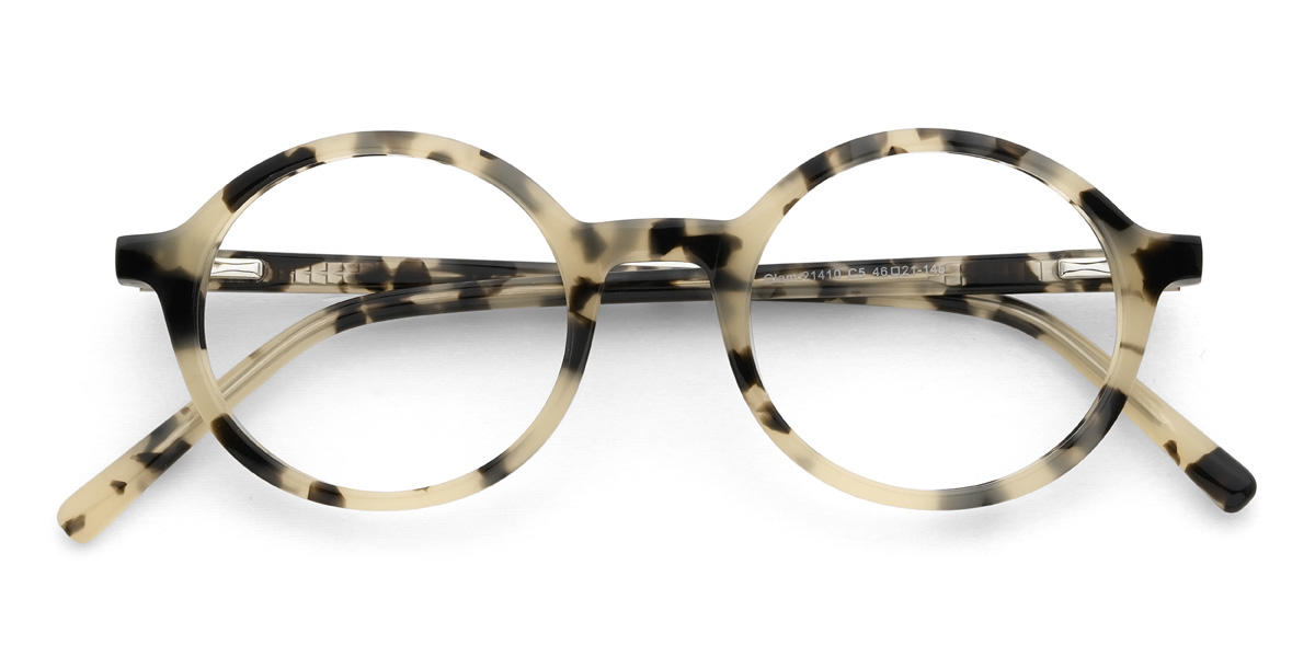 Ivory Tortoiseshell Hughes Glasses - Oval Glasses