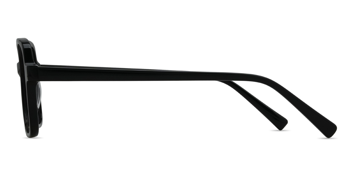 Black Maren Glasses - Rectangle Glasses