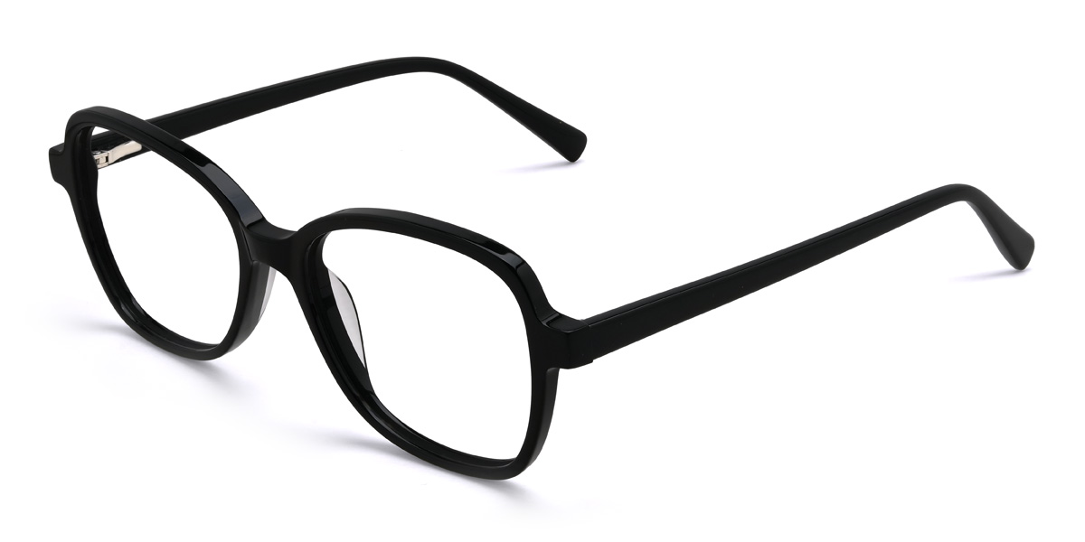 Black Maren Glasses - Rectangle Glasses