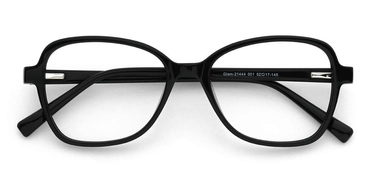 Black Maren Glasses - Rectangle Glasses