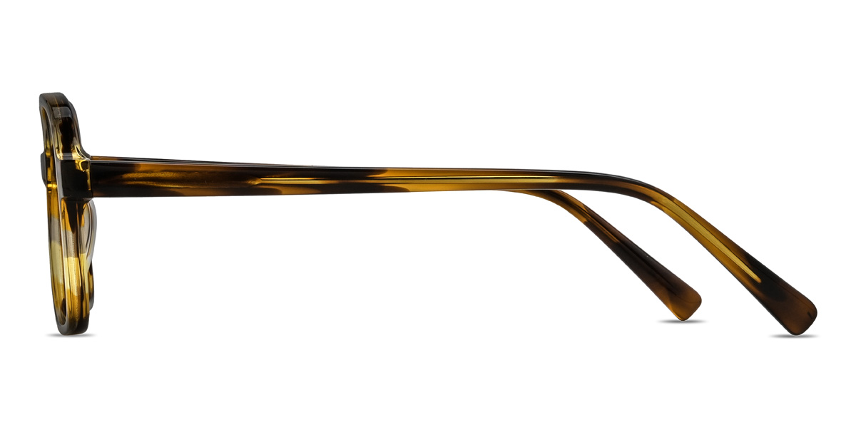Yellow Tortoiseshell Maren Glasses - Rectangle Glasses